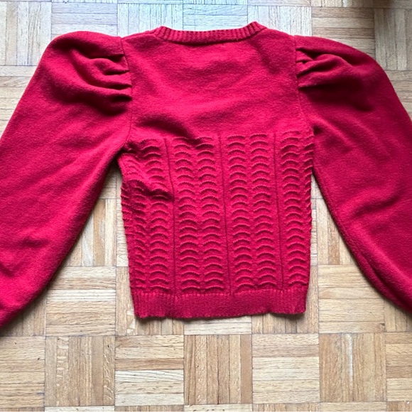 * SOLD Mango Red Sweater - Picture 3 of 3